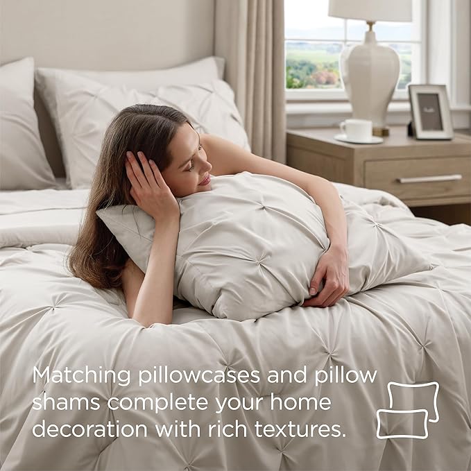 Linen Comforter Set - Twin - 5 Piece