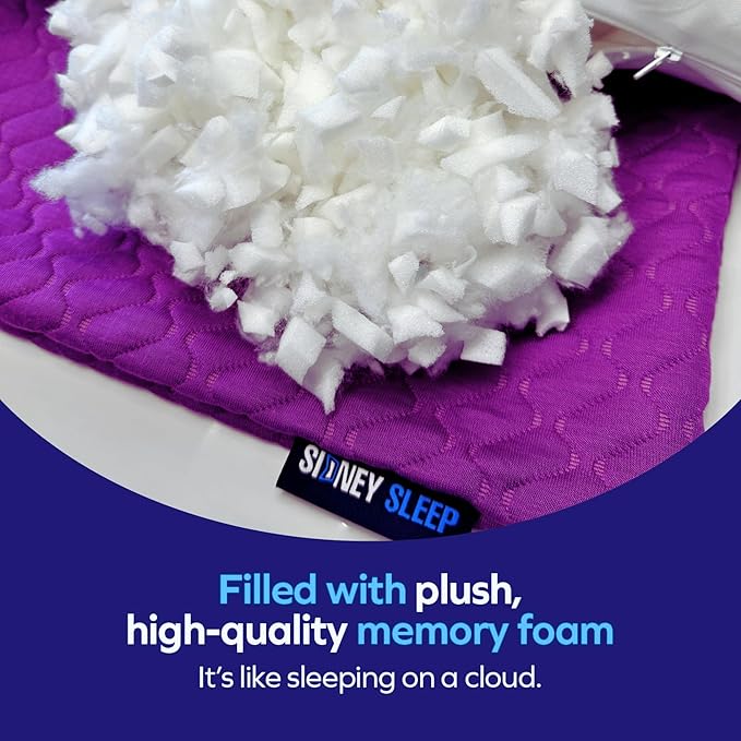 Memory Foam Bed Pillow - Queen - 2 Piece
