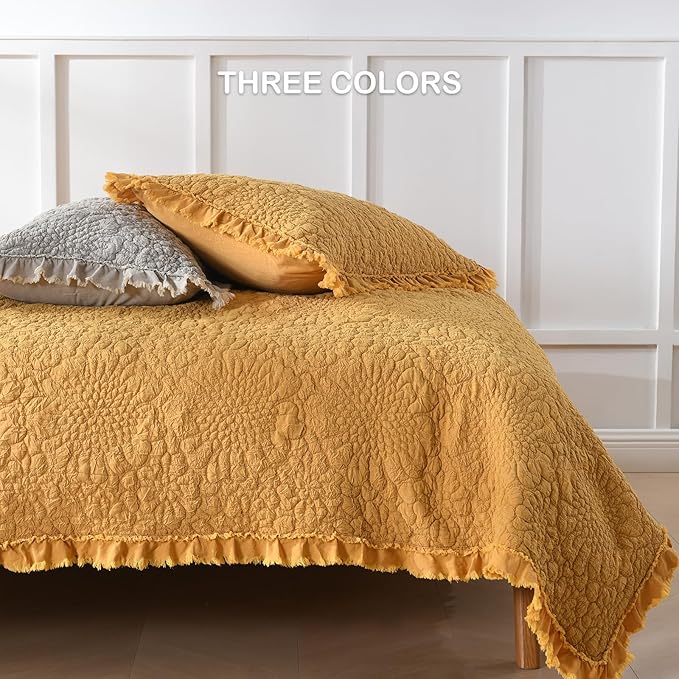 Microfiber Quilt Set - Queen - 3 Piece