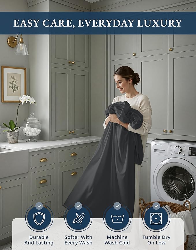 Linen Bed Sheet Set - Queen