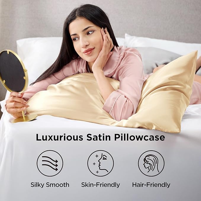 Satin Pillowcase Set - Standard - 20 x 26 in - 2 Piece