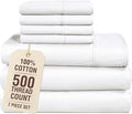 100% Cotton Bed Sheet Set - Split King - 7 Piece