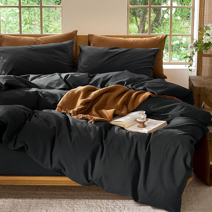 Linen Duvet Cover Set - Queen