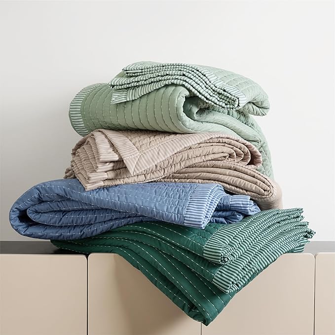 Microfiber Quilt Set - Queen - 3 Piece