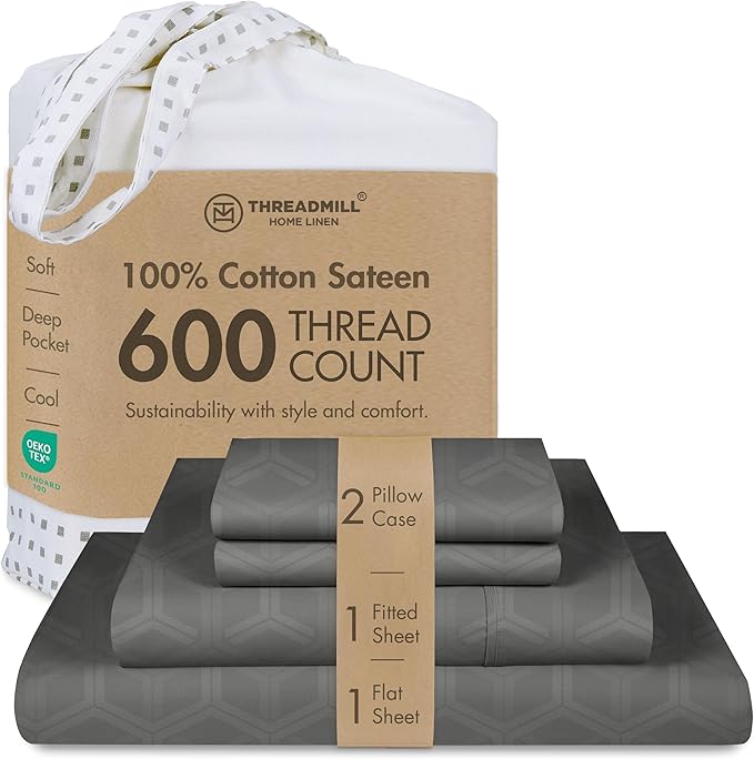 100% Cotton Cooling Bed Sheet Set - King - 4 Piece