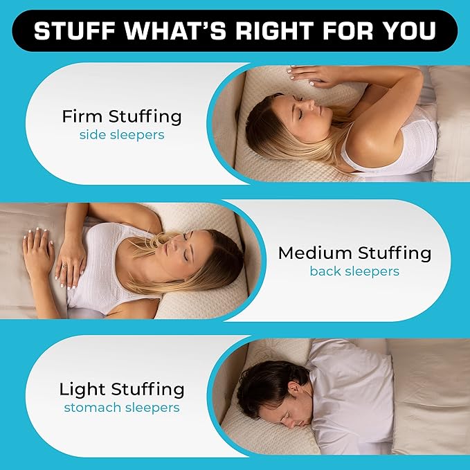 Memory Foam Cooling Bed Pillow - King - 2 Pack