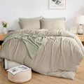 Linen Duvet Cover Set - California King - 3 Piece