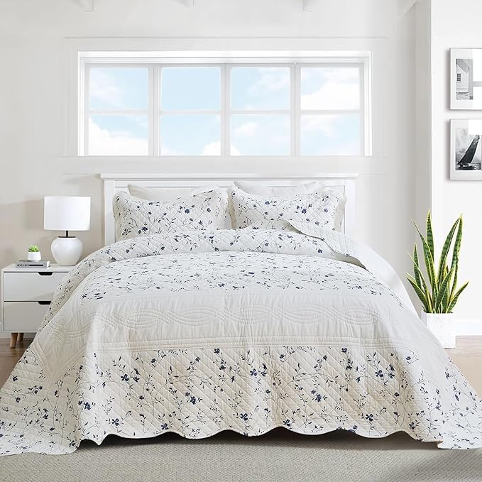 100% Cotton Bedding Set - Queen - 3 Piece