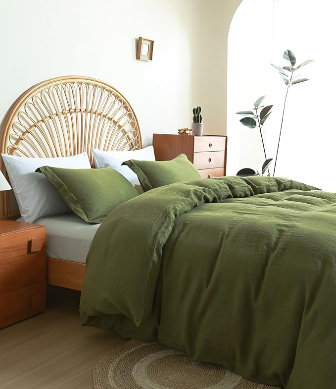 Linen Duvet Cover Set - Twin - 2 Piece