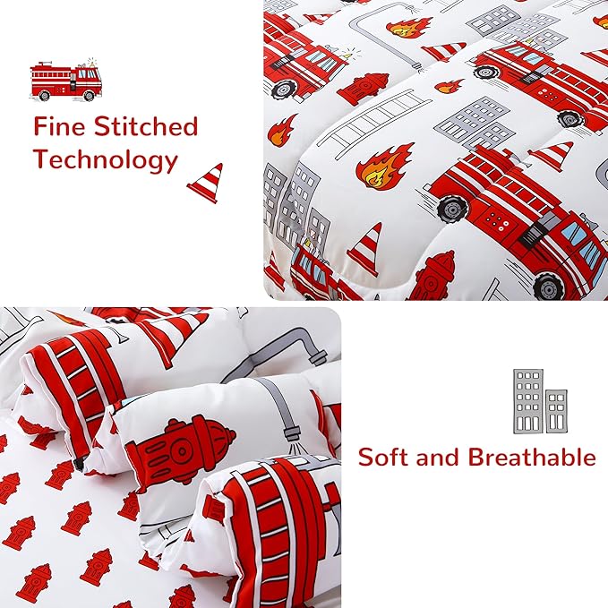 Microfiber Comforter Set - Twin - 6 Piece
