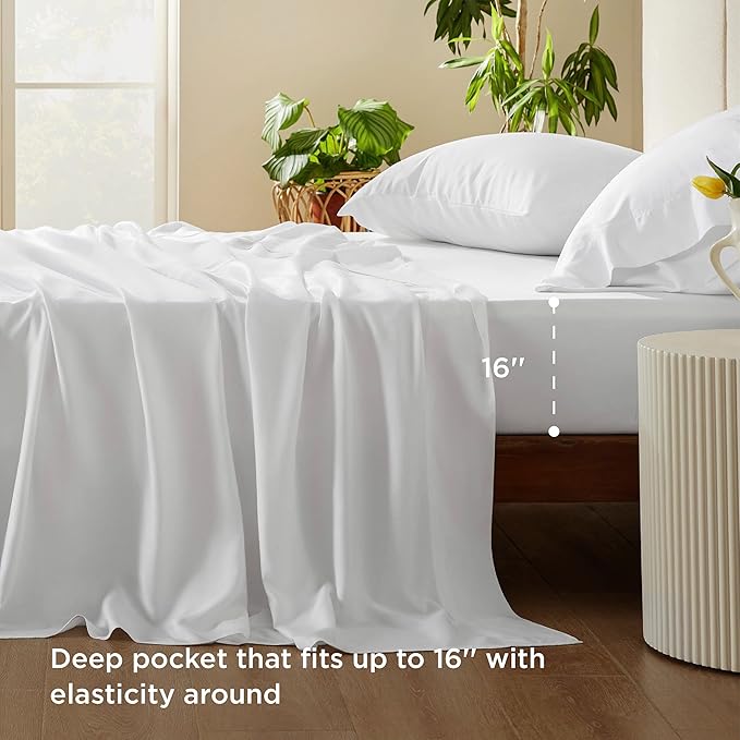 Bamboo Cooling Bed Sheet Set - Twin