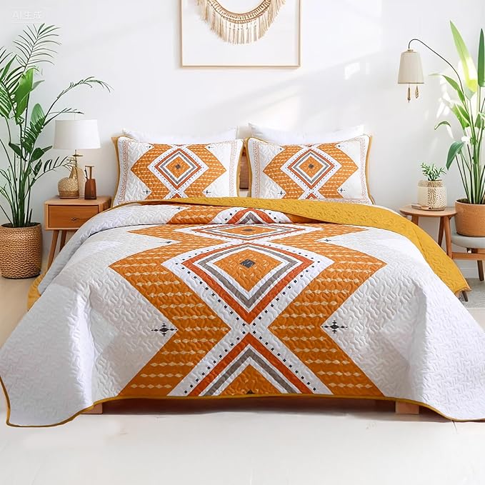 Microfiber Quilt Set - King - 3 Piece