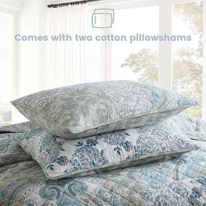 100% Cotton Quilt Set - Queen