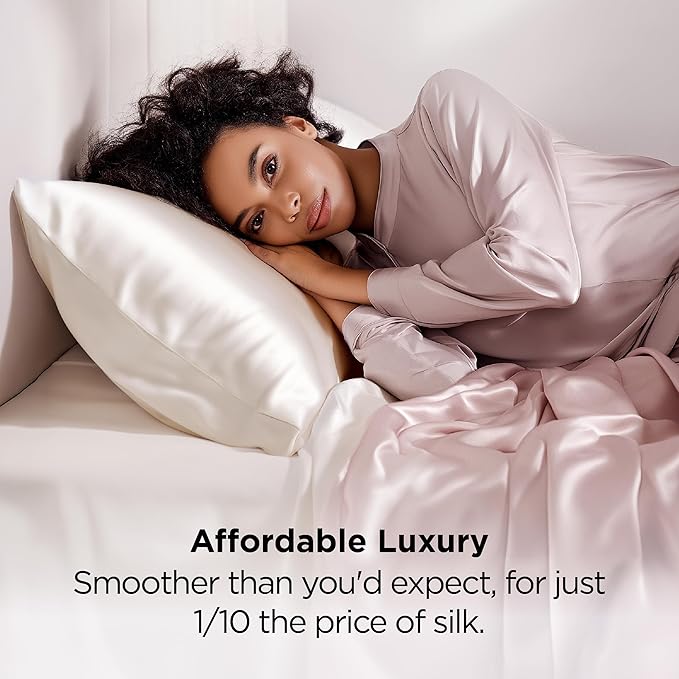 Satin Pillowcase Set - Standard - 20 x 26 in - 2 Piece
