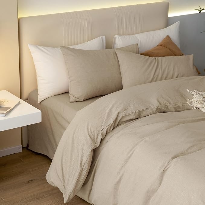 Linen Duvet Cover Set - King - 104 x 90 in - 3 Piece