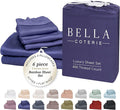 Bamboo Cooling Bed Sheet Set - California King - 18 in Deep Pocket - 6 Piece