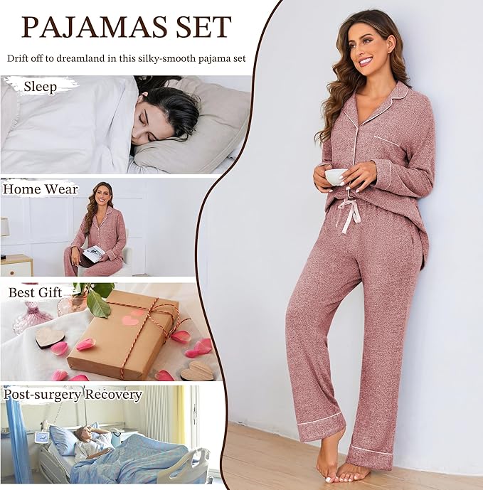 Women's Pajama Set - Long Sleeve
