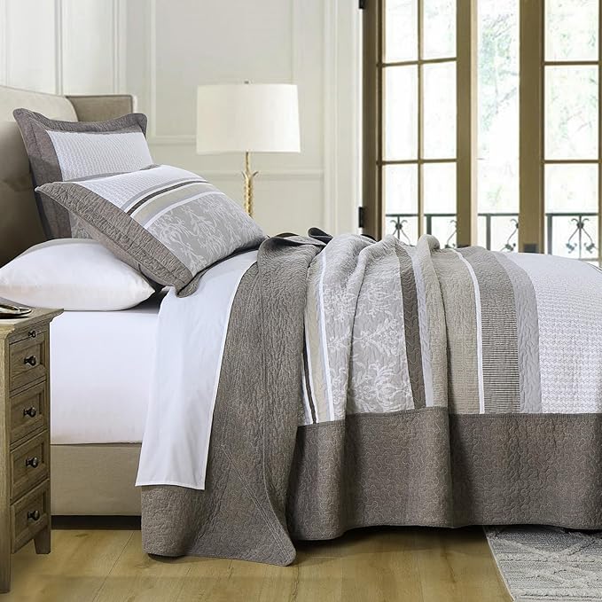 100% Cotton Bedding Set - Queen - 3 Piece
