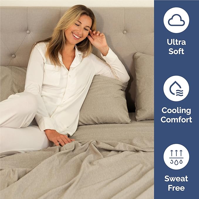 Cooling Bed Sheet Set - Twin XL - 16 in Deep Pocket - 4 Piece