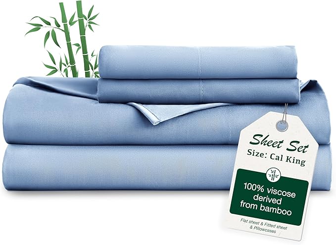 Bamboo Cooling Bed Sheet Set - Full - 4 Piece