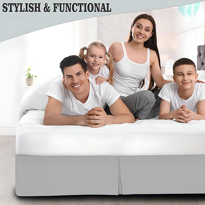 Microfiber Bed Skirt - Queen - 14 in Drop