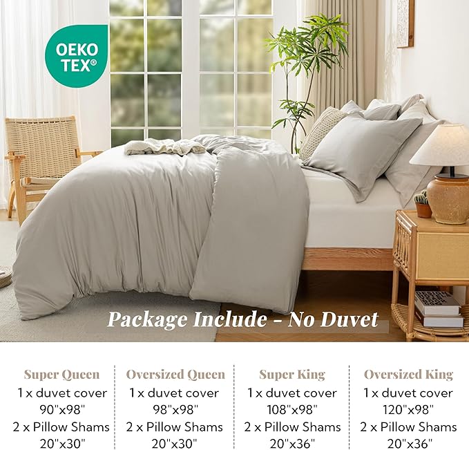 Linen Duvet Cover Set - 3 Piece