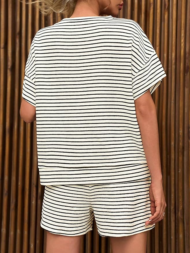 Shorts Pajama Set - Short Sleeve - 2 Piece