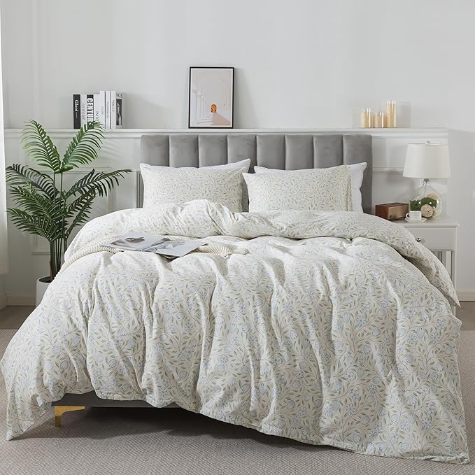 100% Cotton Duvet Cover Set - King - 3 Piece