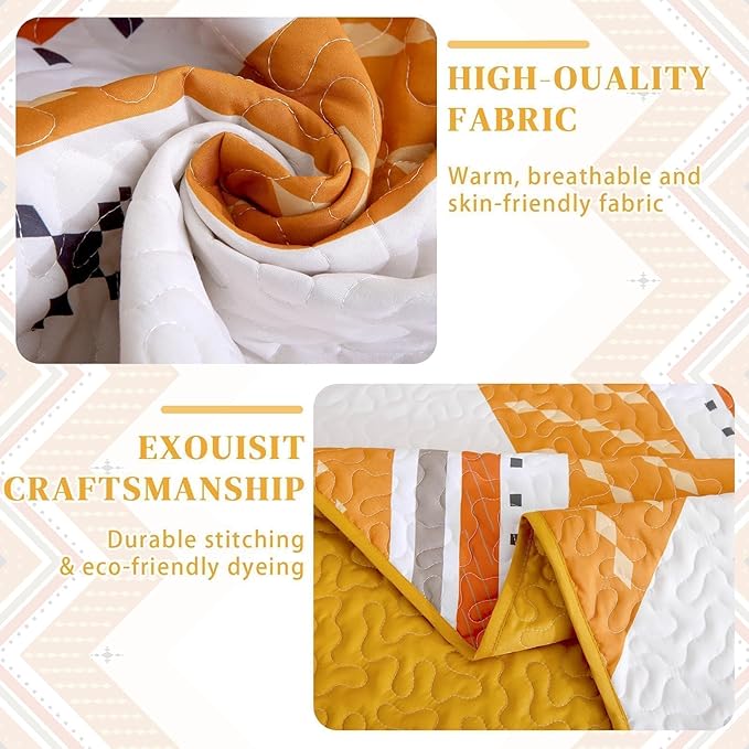 Microfiber Quilt Set - King - 3 Piece