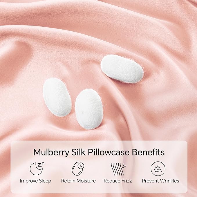 Mulberry Silk Cooling Pillowcase - Queen - 20 x 30 in