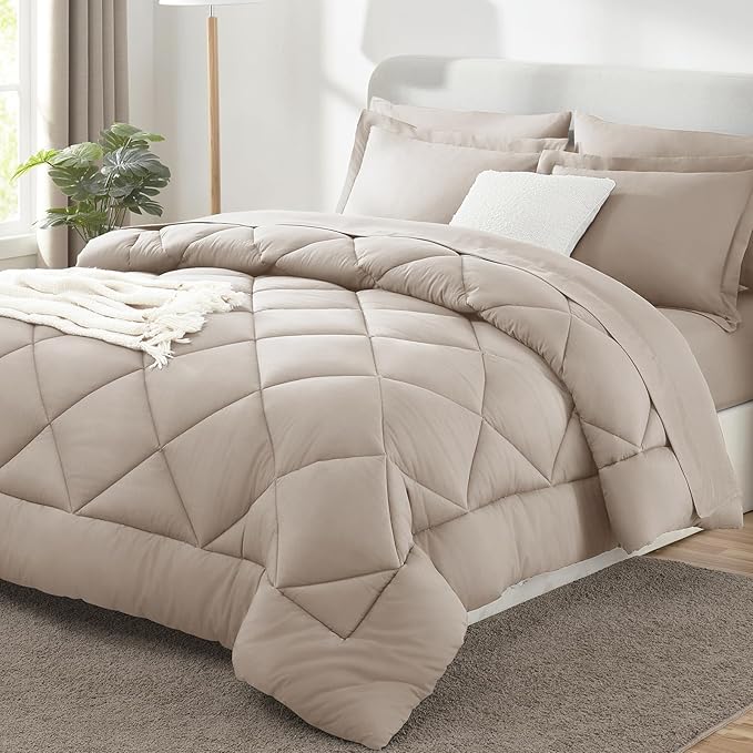Linen Comforter Set - Full - 7 Piece
