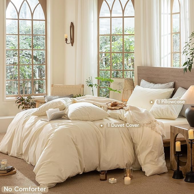 Linen Duvet Cover Set - Twin