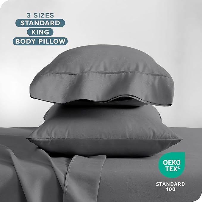 Microfiber Cooling Pillowcase Set - King - 2 Pack - 2 Piece
