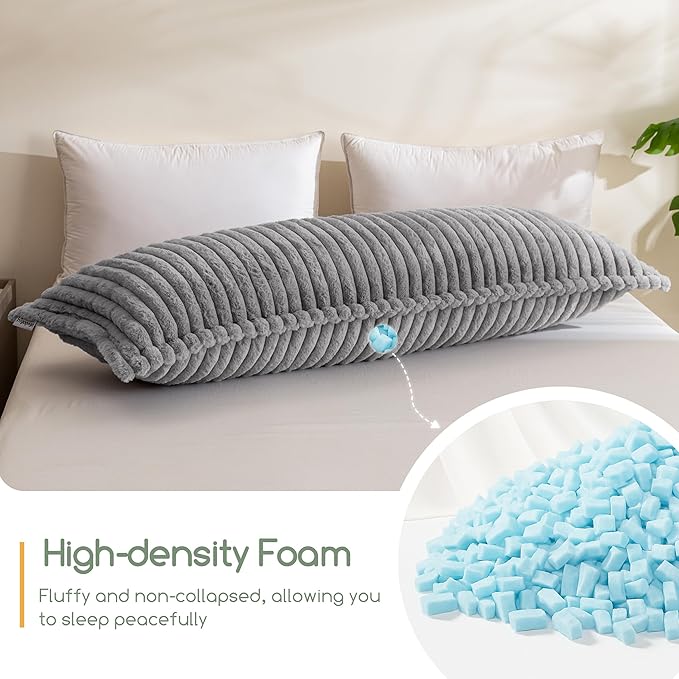 Memory Foam Body Pillow - Full - 20 x 54 in