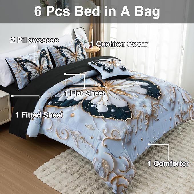 Comforter Set - Full - 6 Piece