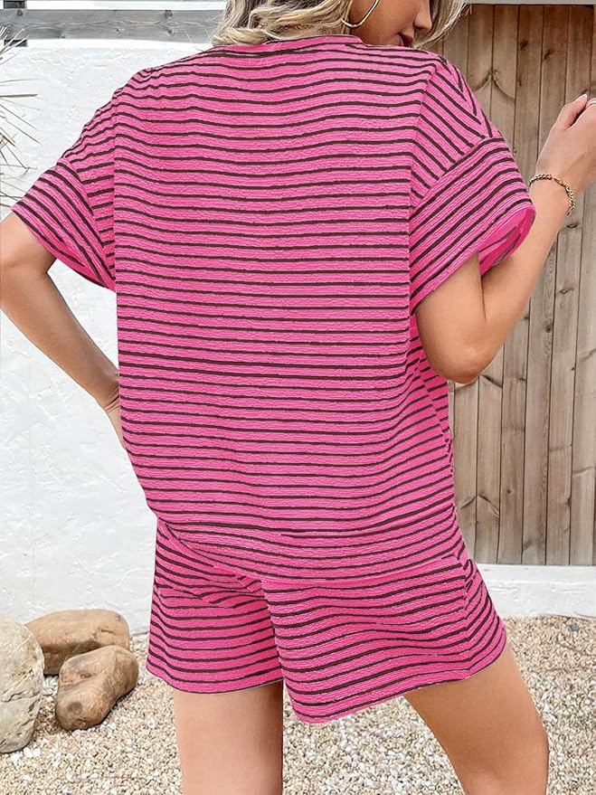 Shorts Pajama Set - Short Sleeve - 2 Piece