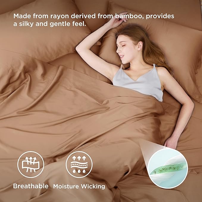Bamboo Cooling Bed Sheet Set - California King