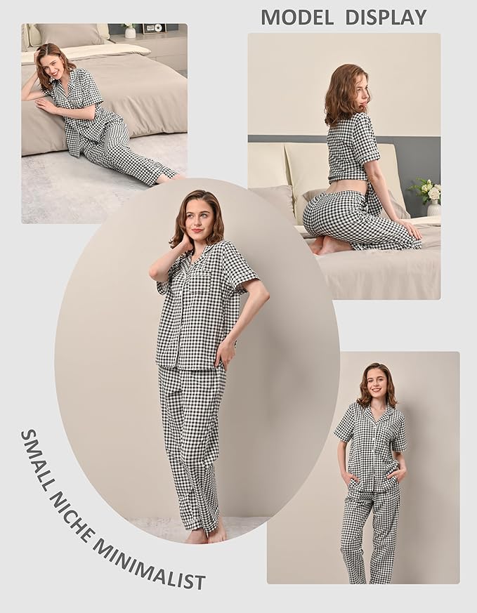 Women's 100% Cotton Pajama Set - 2 Piece