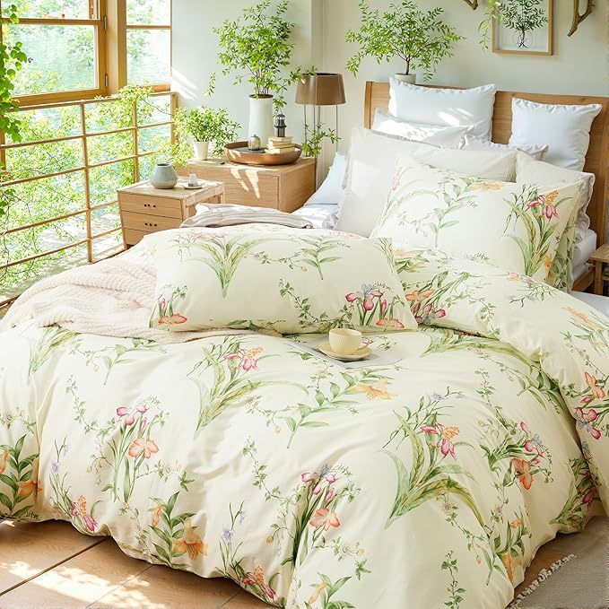 100% Cotton Duvet Cover Set - King - 3 Piece
