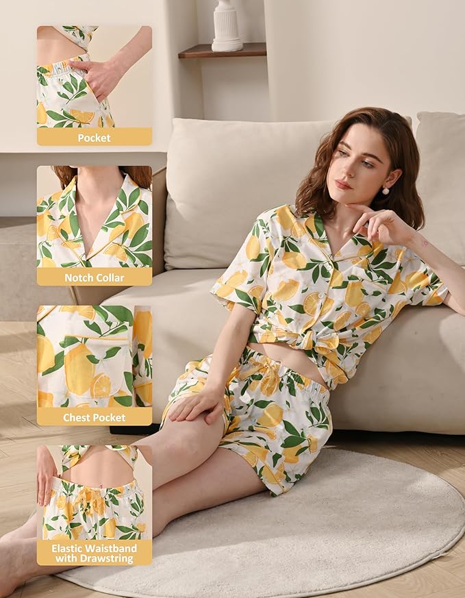 Women's 100% Cotton Pajama Set - 2 Piece