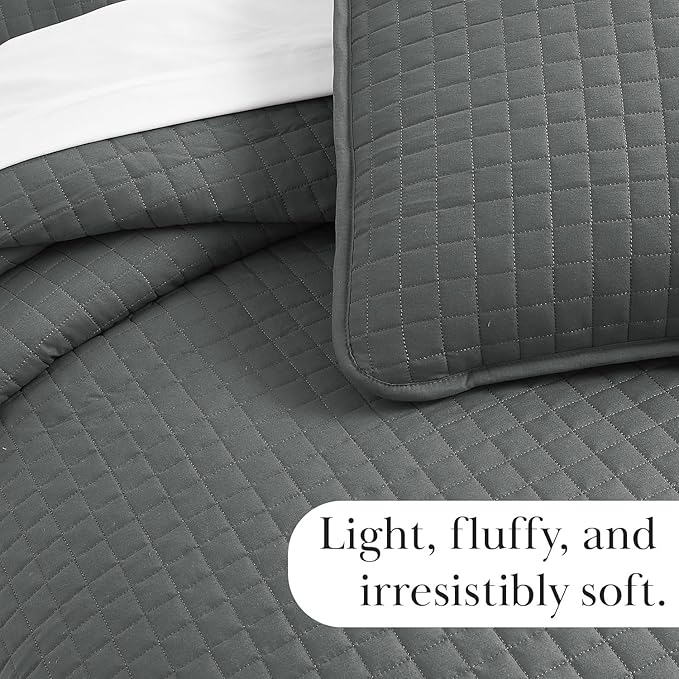 Microfiber Quilt Set - Queen