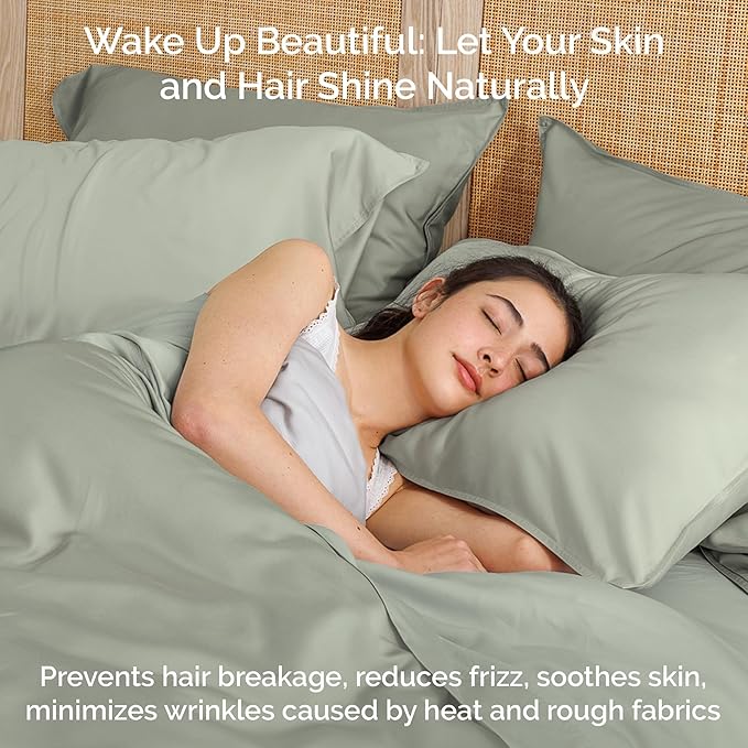 Bamboo Cooling Duvet Cover Set - Queen - 3 Piece