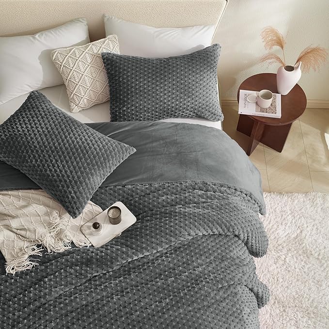 Flannel Comforter Set - Queen - 3 Piece