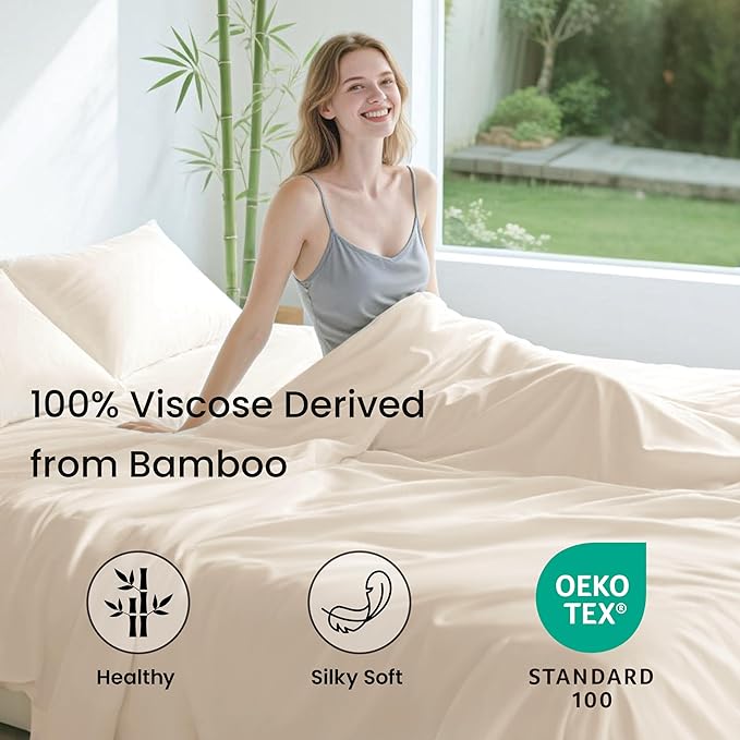Bamboo Cooling Bed Sheet Set - Twin XL - 3 Piece