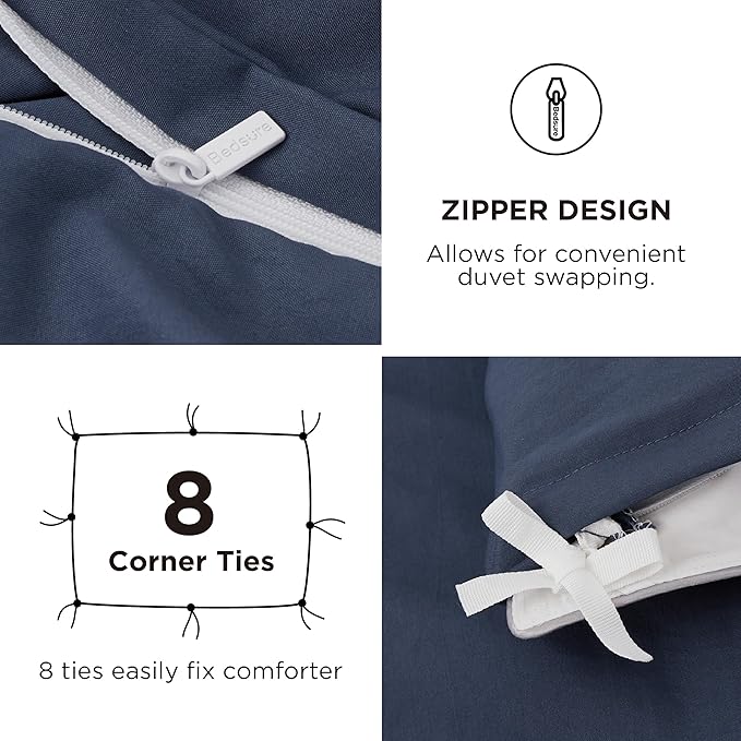Duvet Cover Set - King - 104 x 90 in - 4 Piece