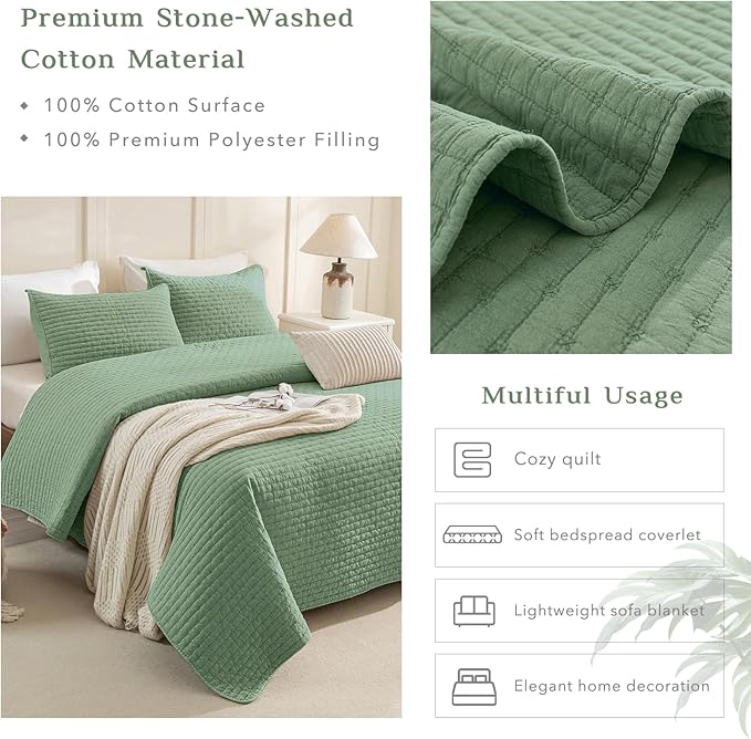 Quilt Set - King - 3 Piece