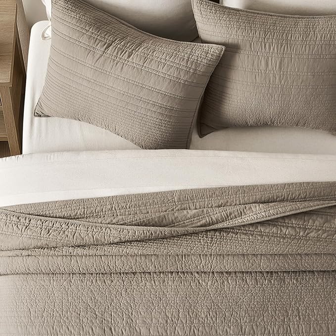 100% Cotton Quilt Set - King - 3 Piece