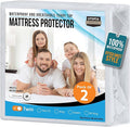 Waterproof Mattress Protector - Twin - 2 Pack