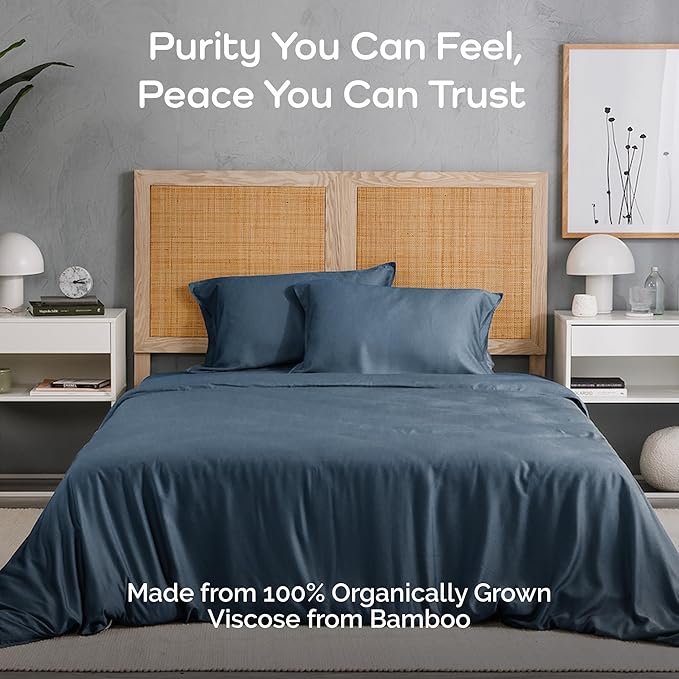 Bamboo Cooling Duvet Cover Set - Queen - 3 Piece