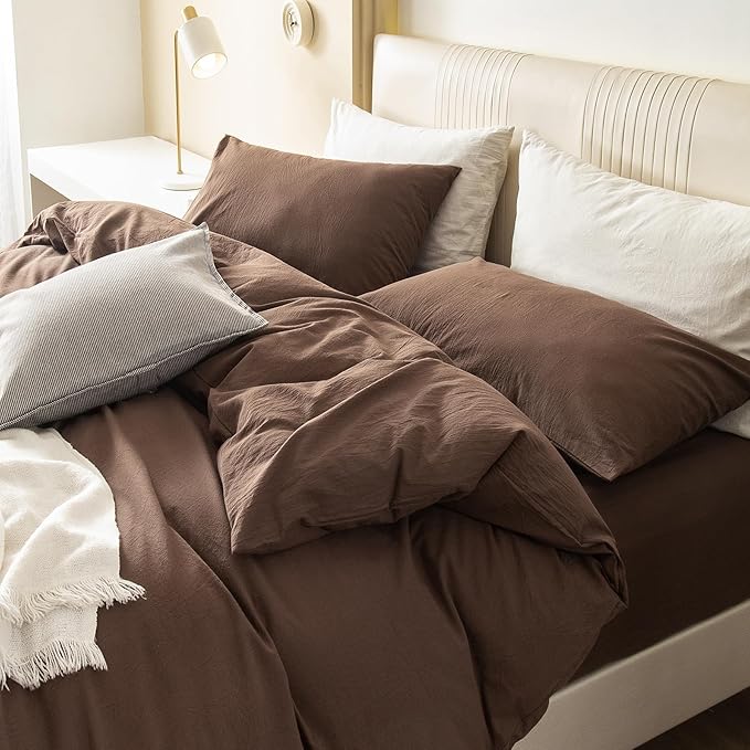 Linen Duvet Cover Set - Full - 80 x 90 in - 3 Piece
